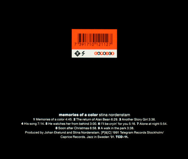 STINA NORDENSTAM - MEMORIES OF A COLOR - CD