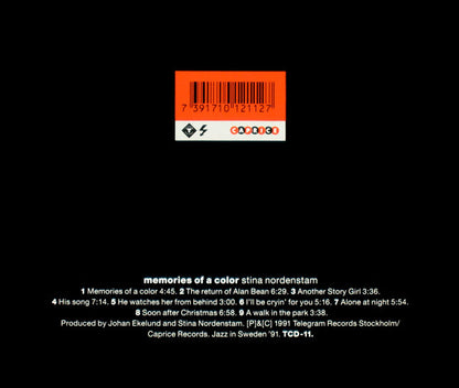 STINA NORDENSTAM - MEMORIES OF A COLOR - CD