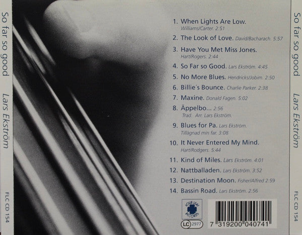 LARS EKSTRÖM LINE-UP - SO FAR SO GOOD - CD
