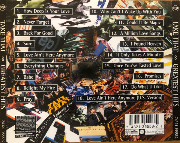 TAKE THAT - GREATEST HITS - CD