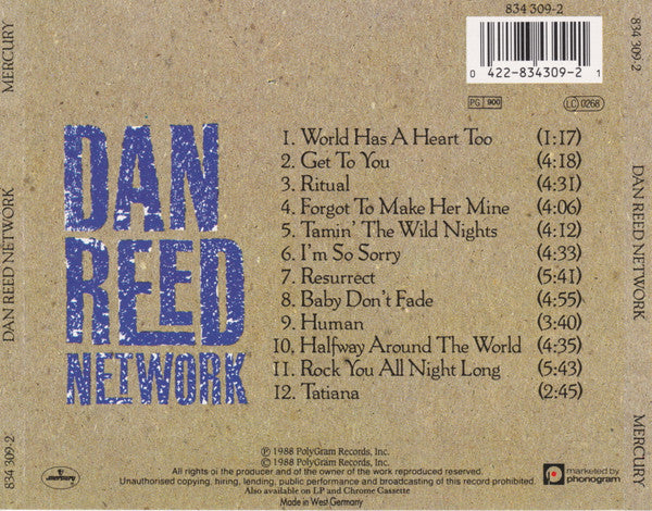 DAN REED NETWORK - DAN REED NETWORK - THE BEST OF - CD