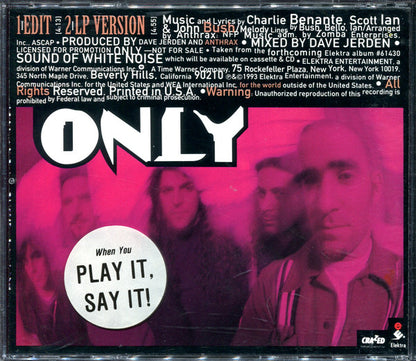 ANTHRAX - ONLY - PROMO - CD-SINGLE