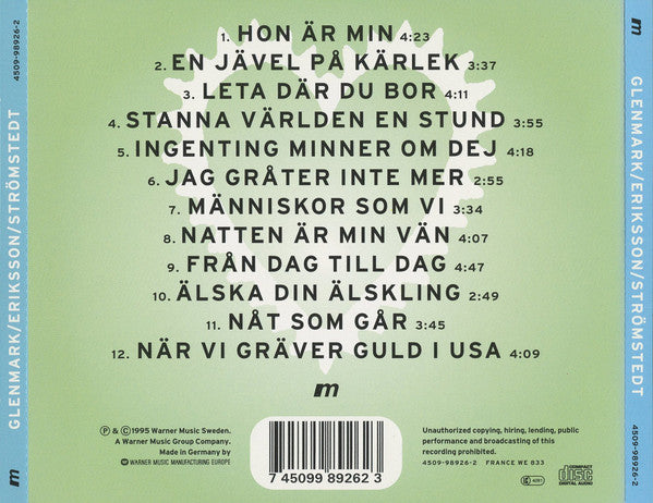GLENMARK, ERIKSSON, STRÖMSTEDT - CD