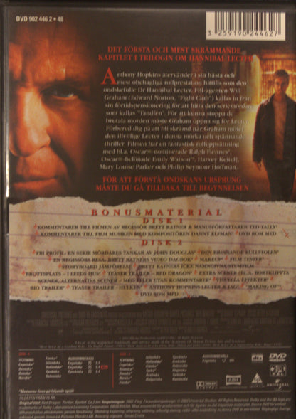 RED DRAGON / RÖD DRAKE - HOPKINS, NORTON, FIENNES