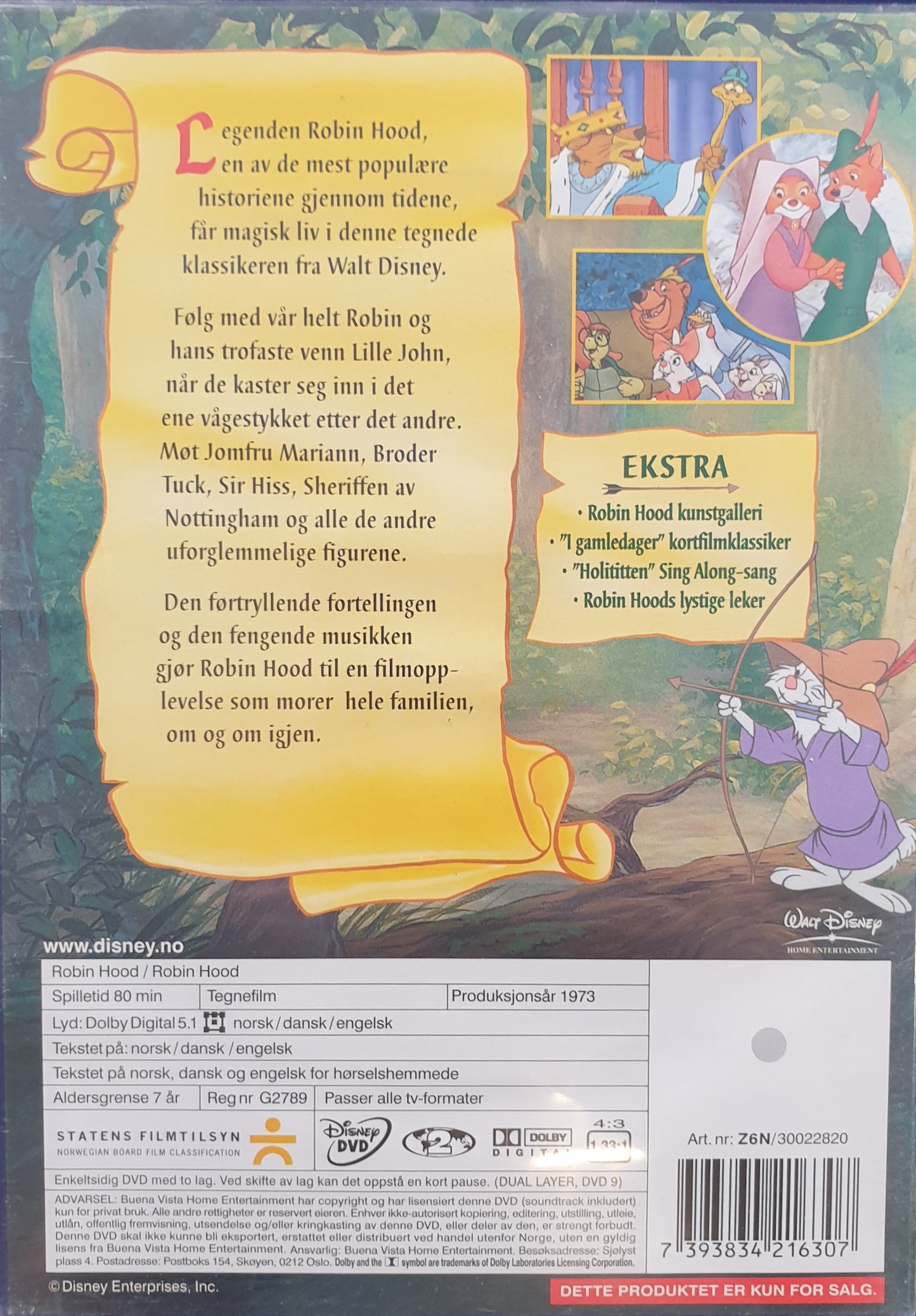 ROBIN HOOD (EJ SVENSKT TAL O TEXT)