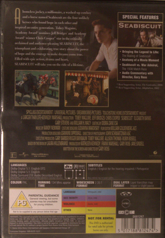 SEABISCUIT ENG (EJ SVENSK TEXT)