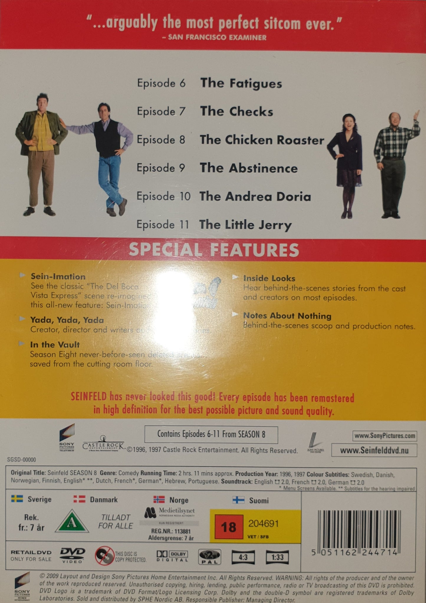 SEINFELD - SEASON 8 EPISODES 6-11