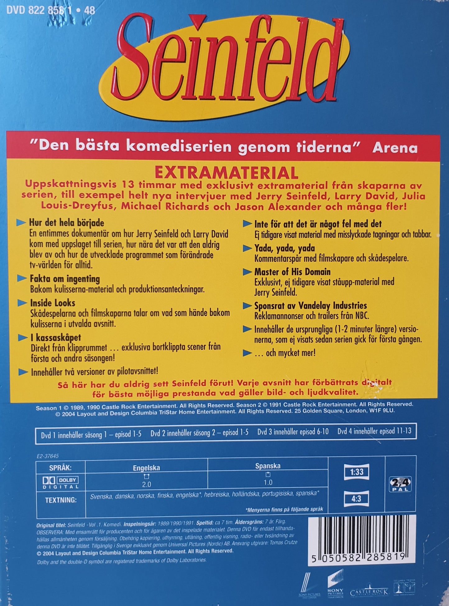 SEINFELD - SÄSONG 1 & 2