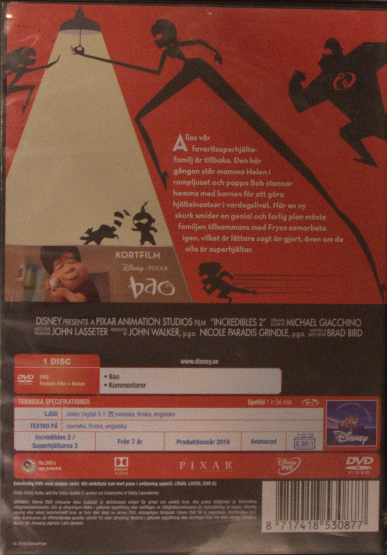 SUPERHJÄLTARNA 2 / INCREDIBLES 2