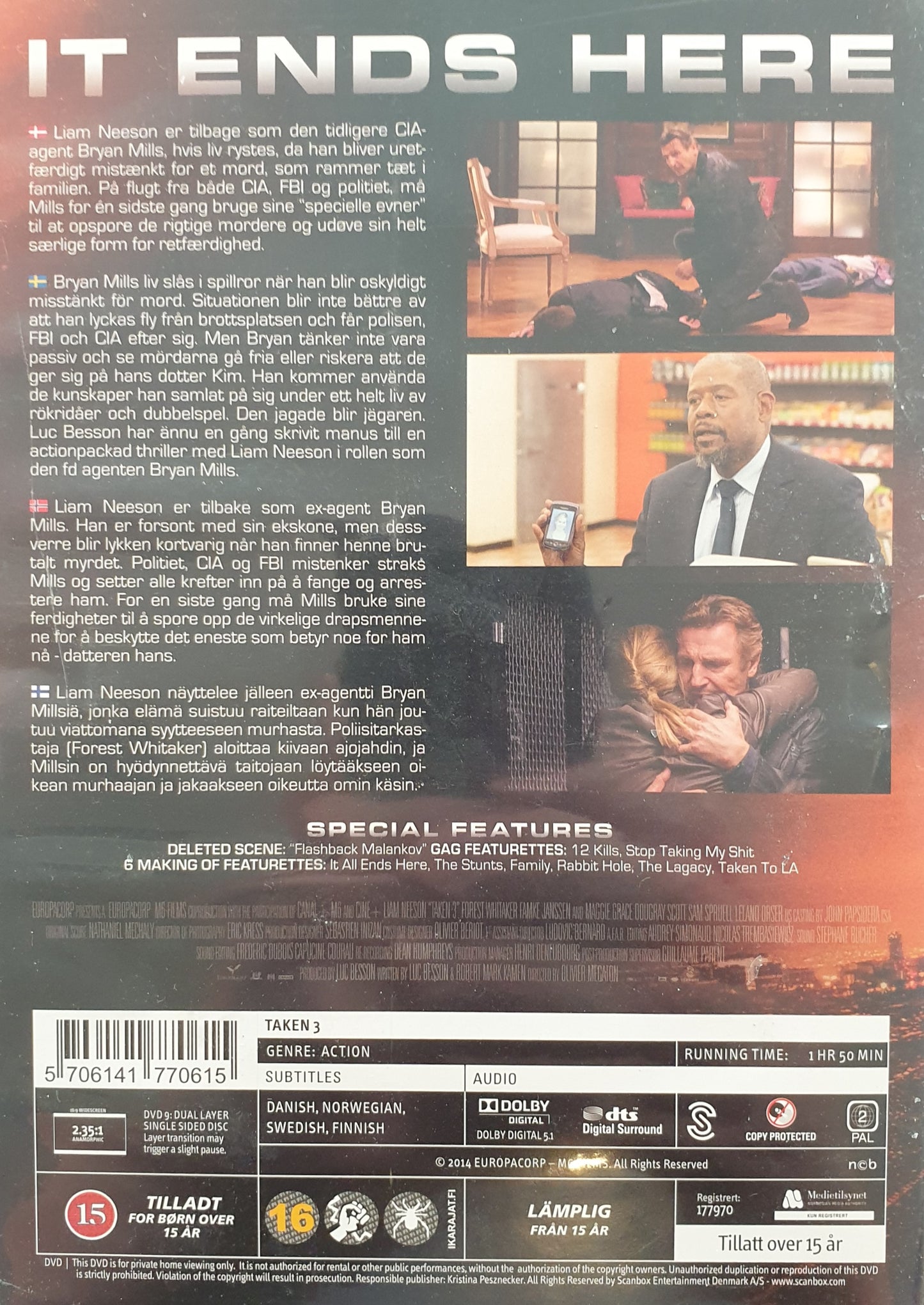 TAKEN 3 - UNRATED EXTENDED CUT VERSION