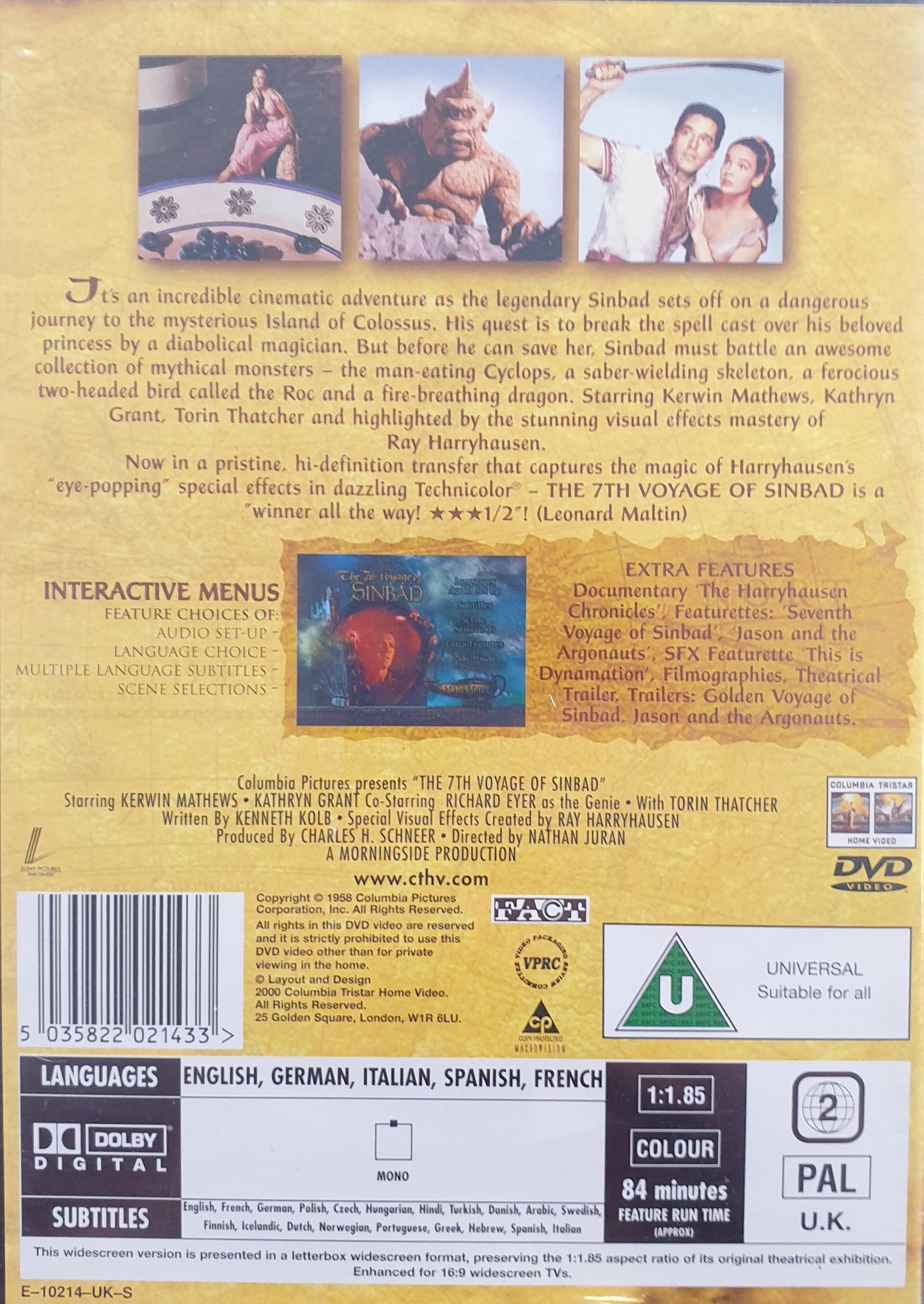 THE 7TH VOYAGE OF SINBAD / SINBADS TUSEN ÄVENTYR