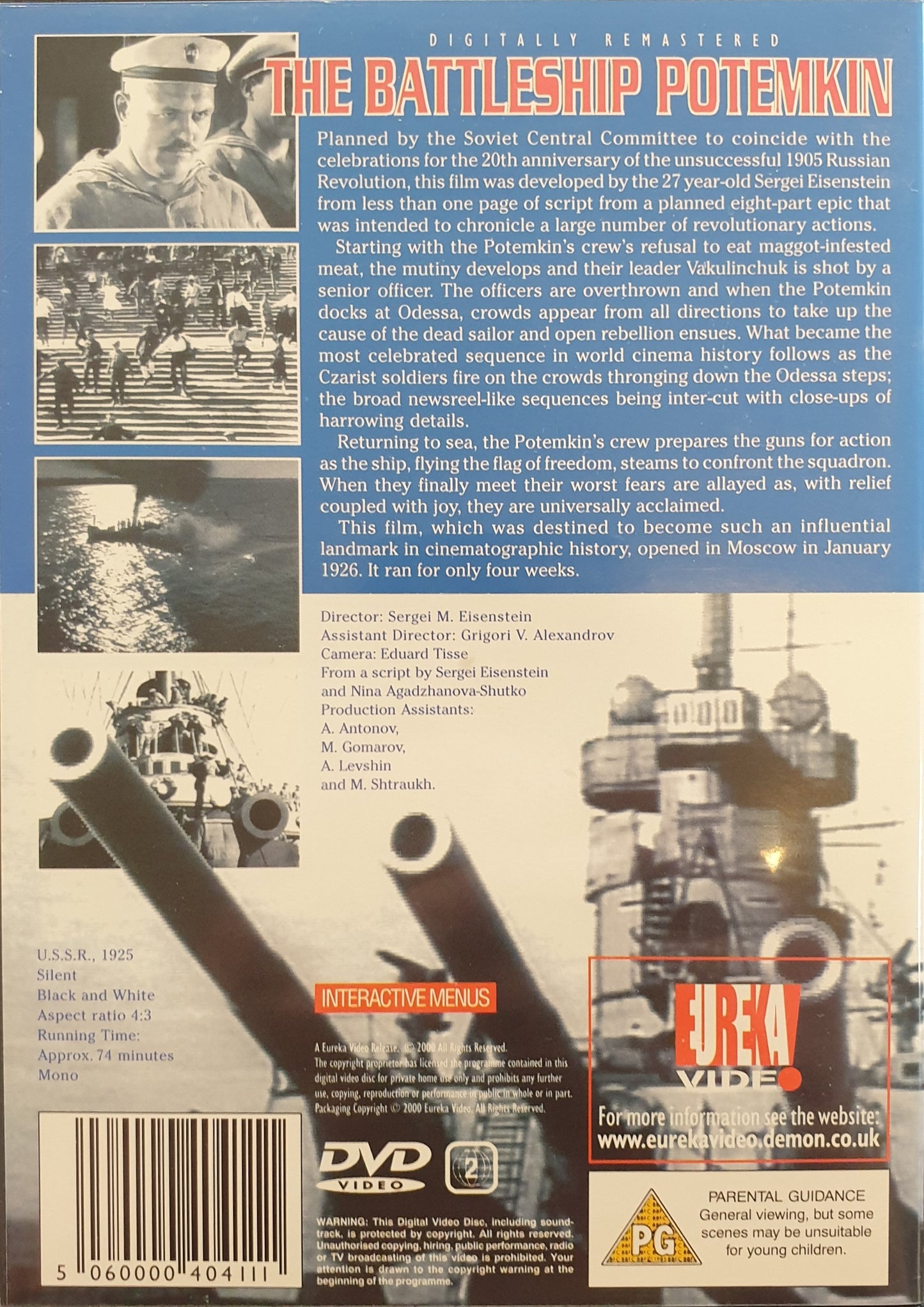 THE BATTLESHIP POTEMKIN / PANSARKRYSSAREN POTEMKIN