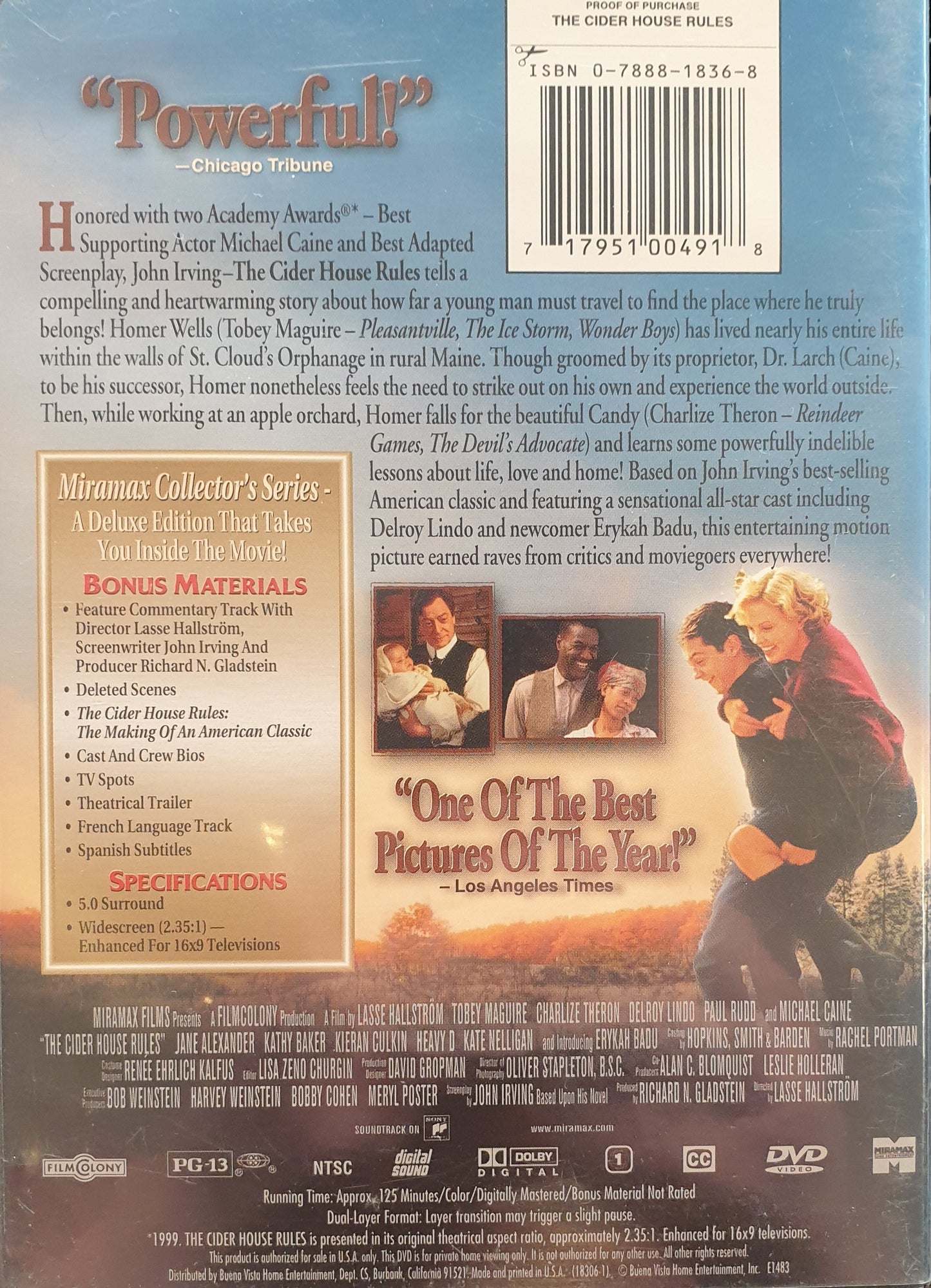 THE CIDER HOUSE RULES / CIDERHUSREGLERNA (EJ SVENSK TEXT)