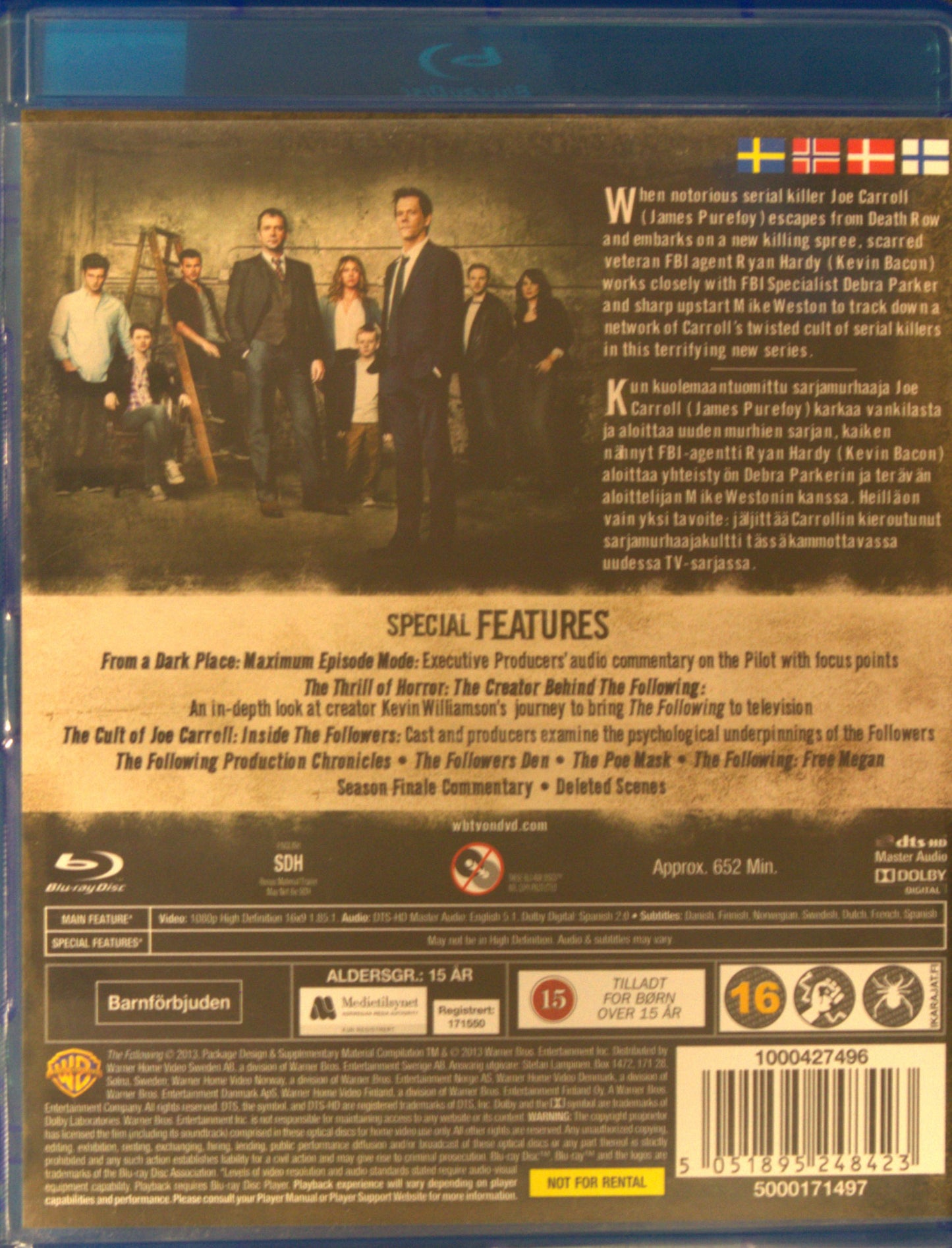 THE FOLLOWING - THE COMPLETE FIRST SEASON