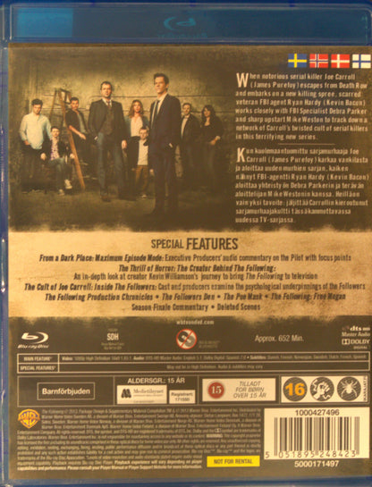THE FOLLOWING - THE COMPLETE FIRST SEASON