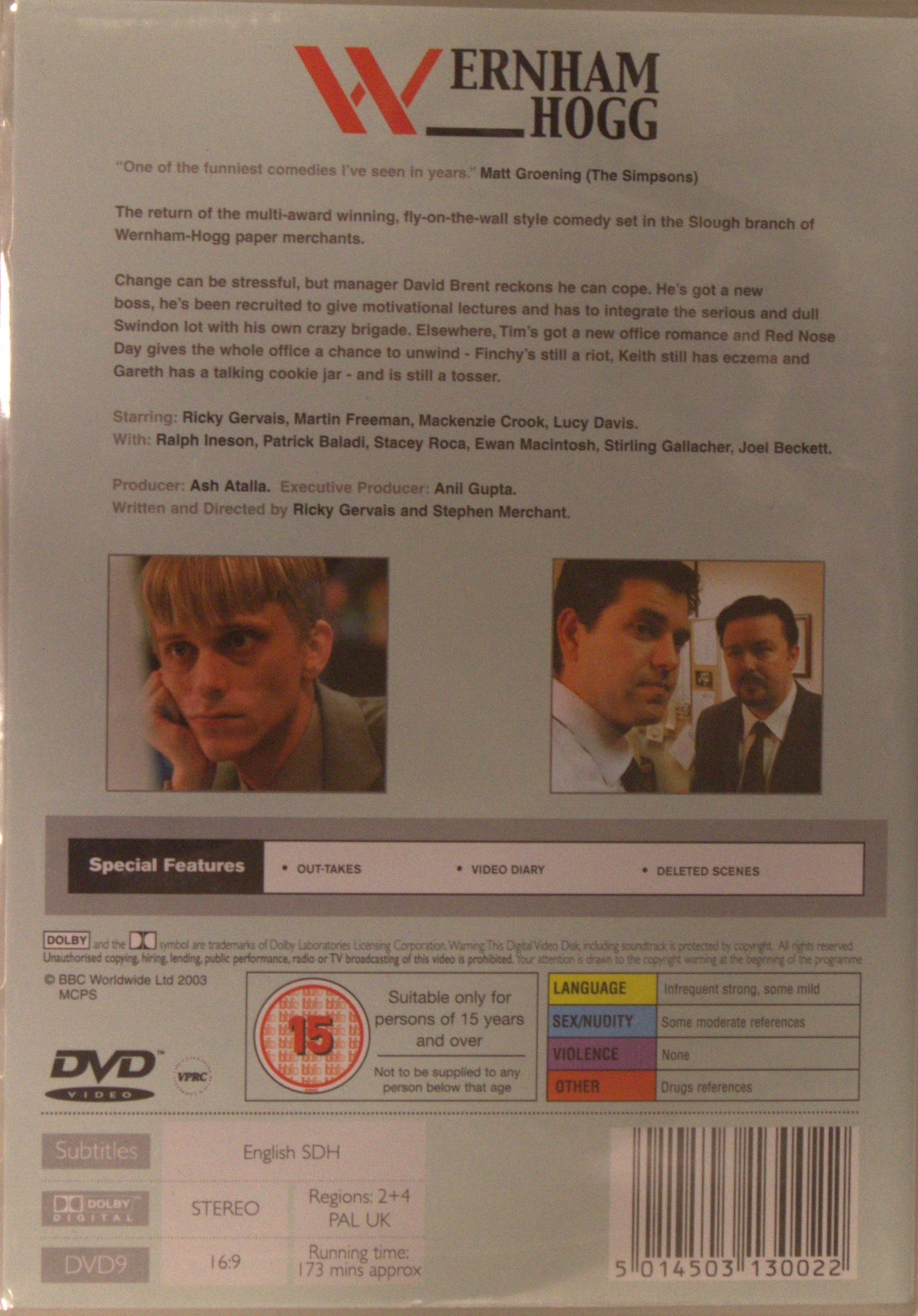 THE OFFICE - THE COMPLETE SECOND SERIES (EJ SVENSK TEXT)