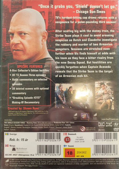 THE SHIELD - THE COMPLETE THIRD SEASON
