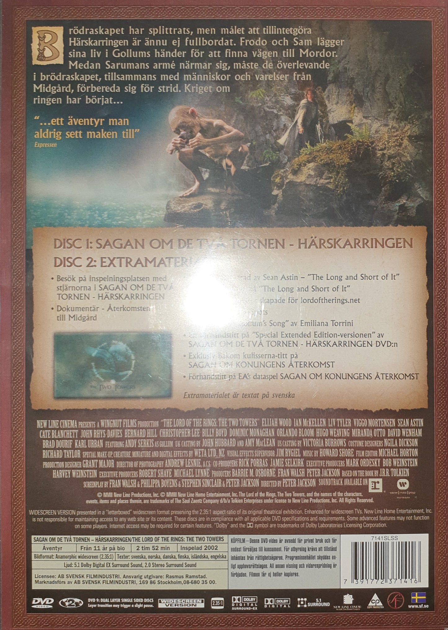 SAGAN OM DE TVÅ TORNEN / THE TWO TOWERS