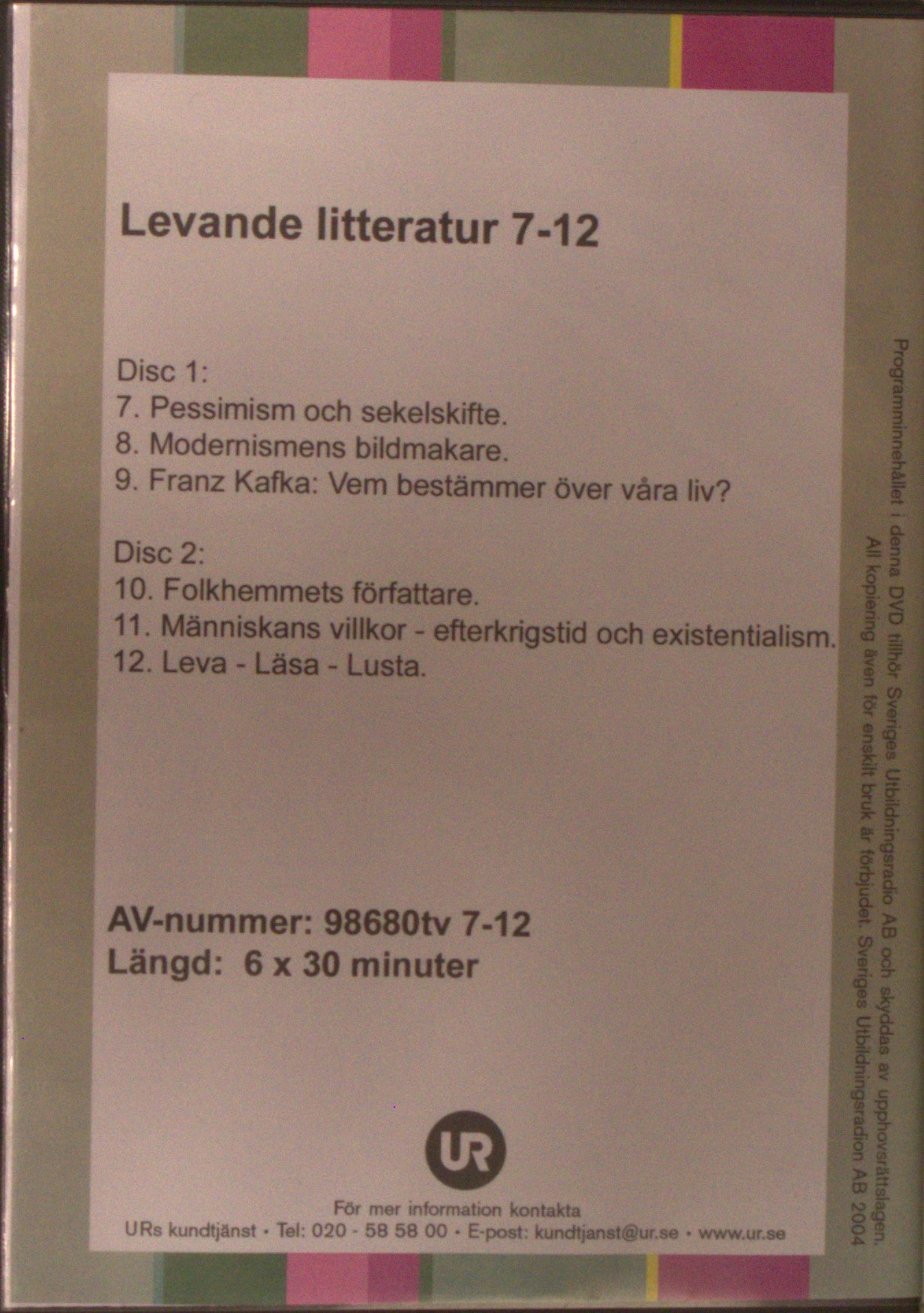 UR - LEVANDE LITTERATUR 7-12
