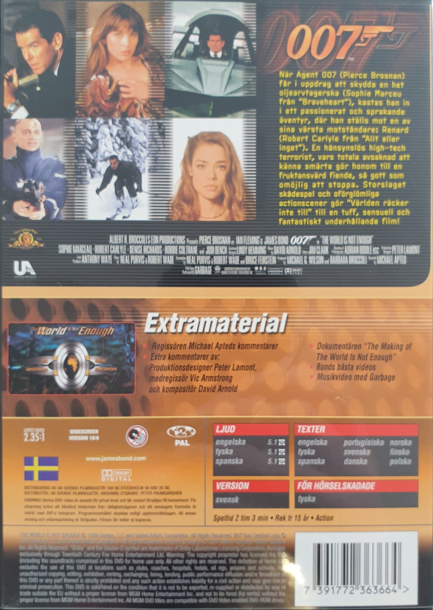 VÄRLDEN RÄCKER INTE TILL / THE WORLD IS NOT ENOUGH