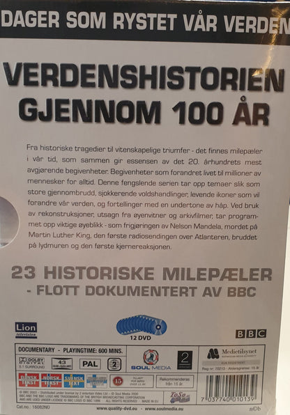 VERDENSHISTORIEN GJENNOM 100 ÅR - BOX 12 SKIVOR