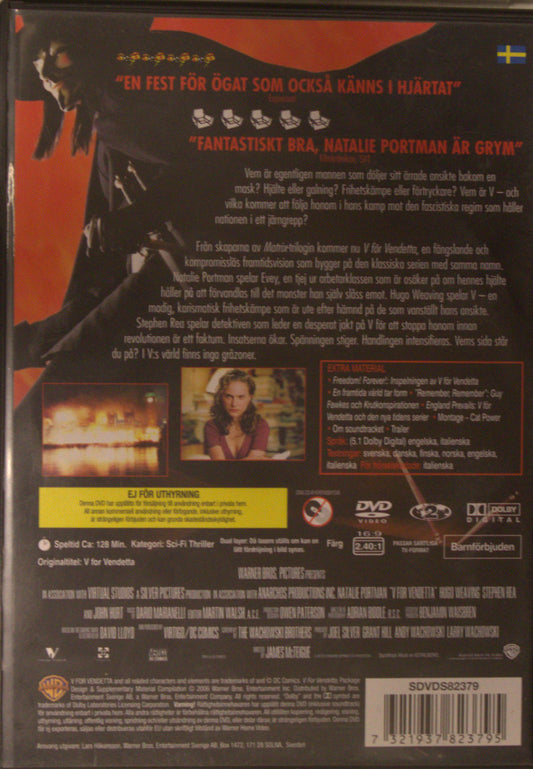 V FÖR VENDETTA / V FOR VENDETTA