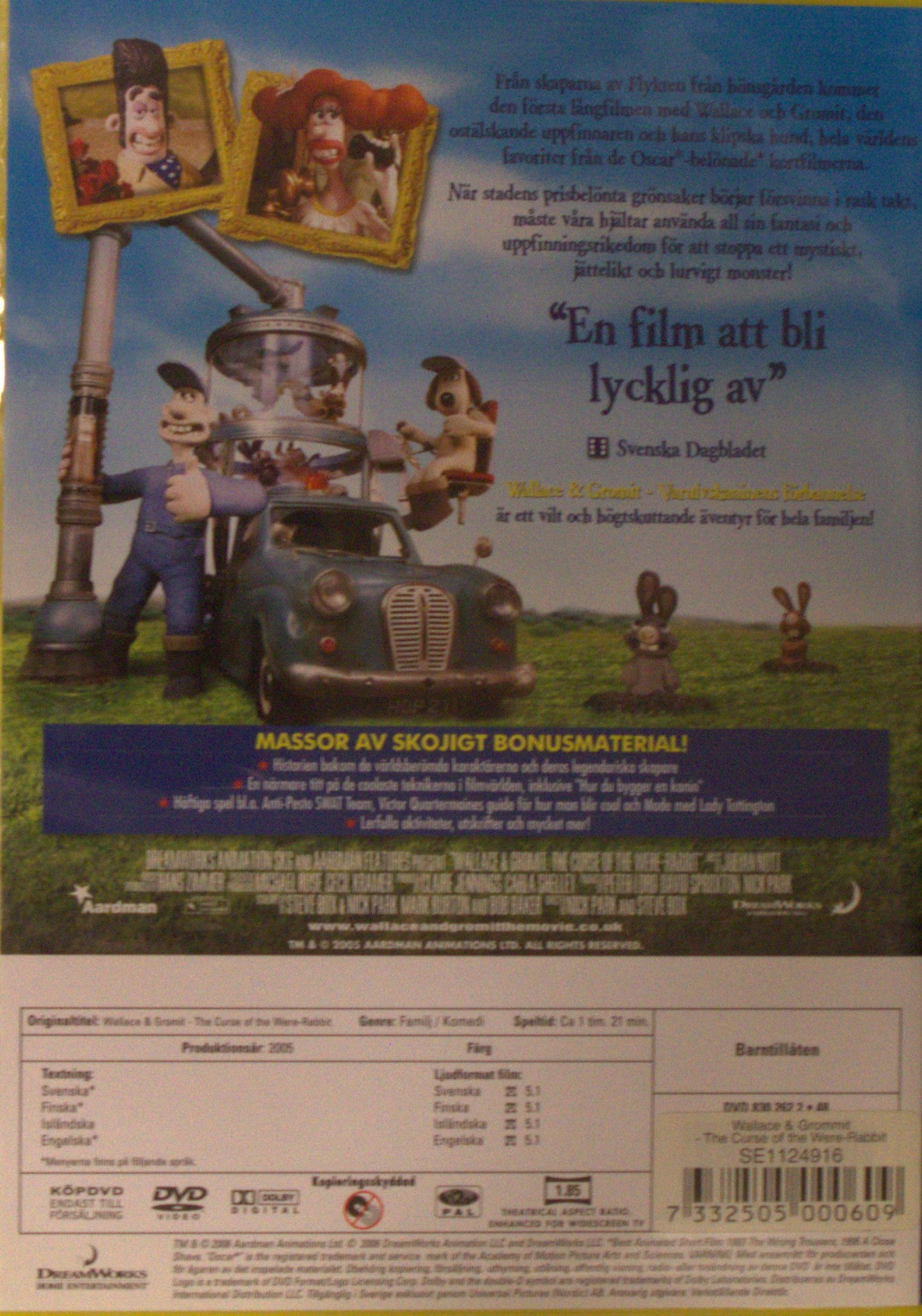 WALLACE & GROMIT VARULVSKANINENS FÖRBANNELSE / THE CURSE OF THE WERE-RABBIT