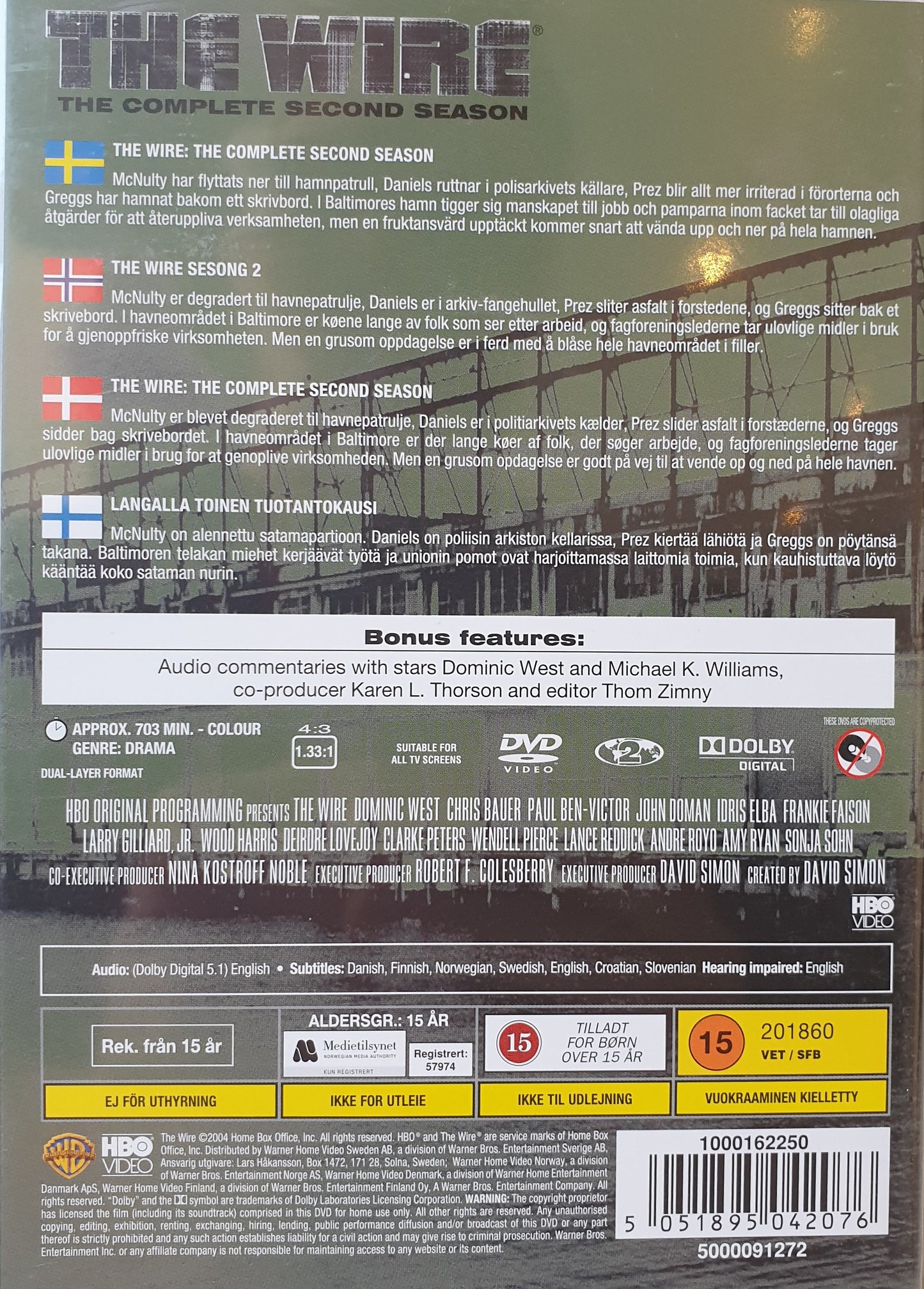 THE WIRE - THE COMPLETE SECOND SEASON