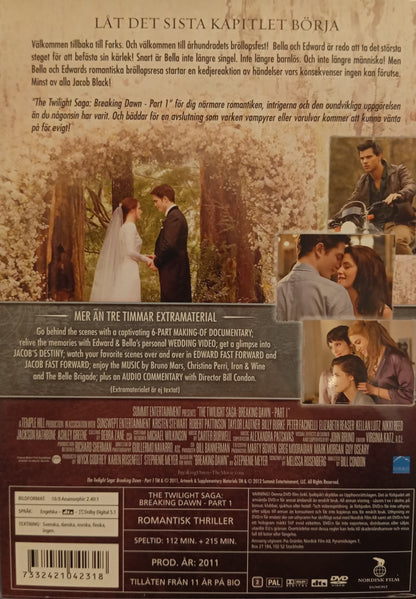 THE TWILIGHT SAGA: BREAKING DAWN - PART 1 - 2 DISC SPECIAL EDITION