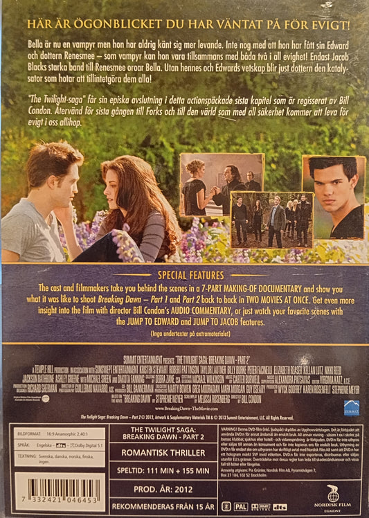 THE TWILIGHT SAGA: BREAKING DAWN - PART 2 - 2 DISC SPECIAL EDITION