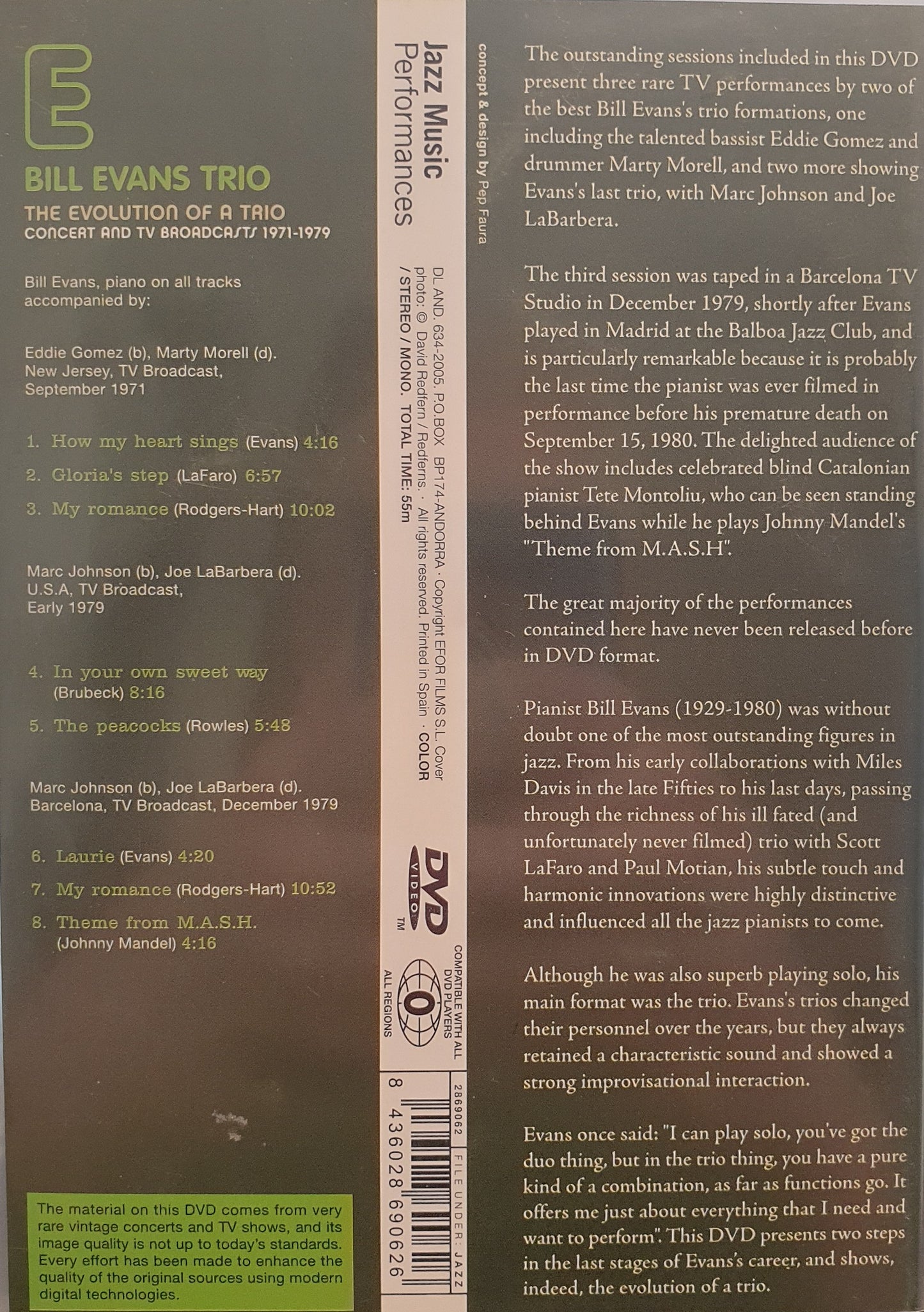 BILL EVANS TRIO - THE EVOLUTION OF A TRIO