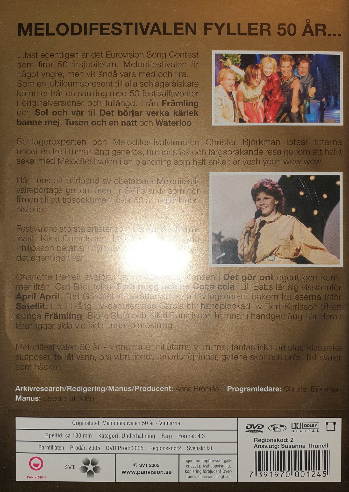 MELODIFESTIVALEN 50 ÅR VINNARNA