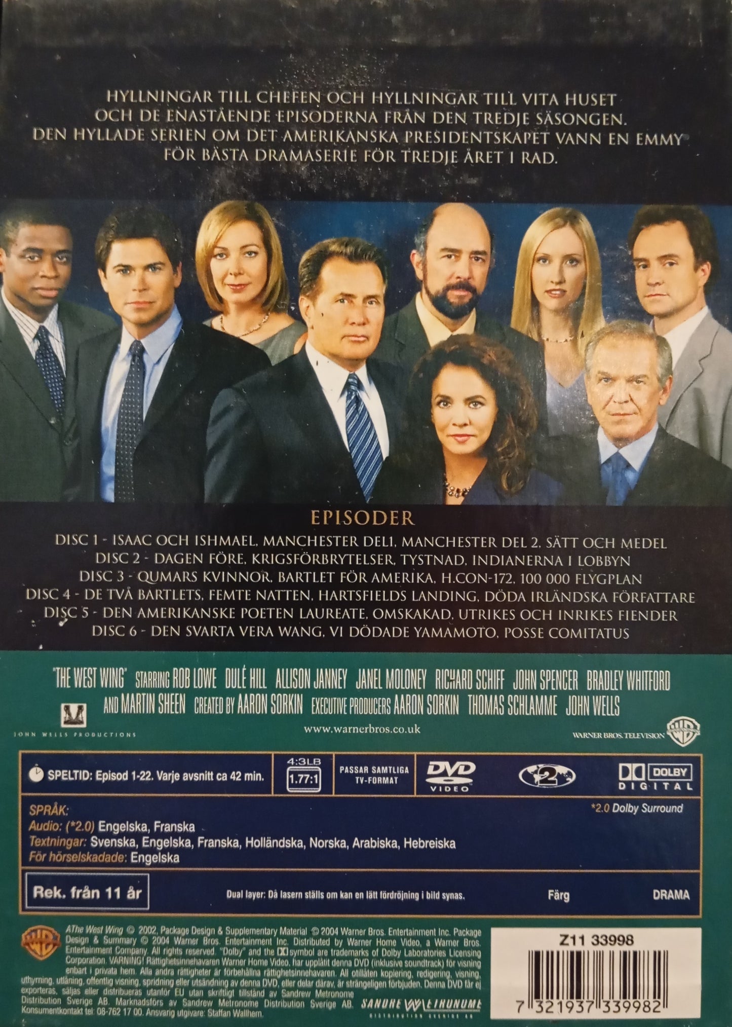 VITA HUSET - ÅR 3 / THE WEST WING