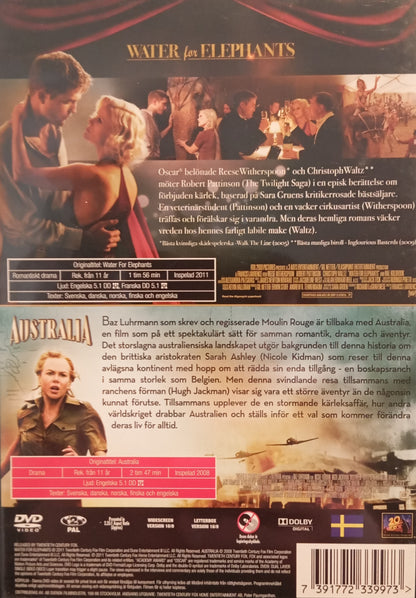 WATER FOR ELEPHANTS / AUSTRALIA - 2 FILMER